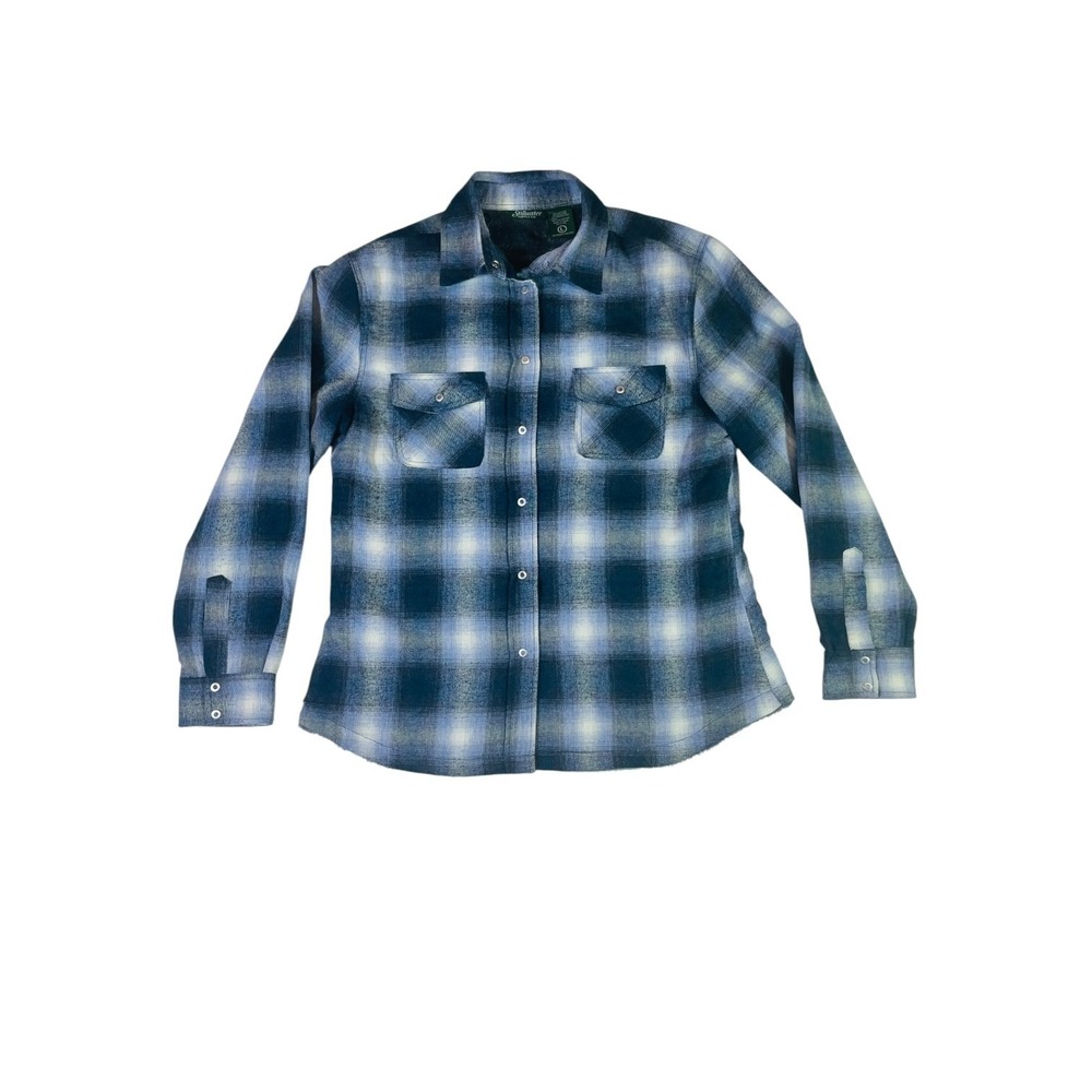 Stillwater Supply Co Shacket Womens Large Multicolor‎ Cotton Plaid Faux Fur Warm